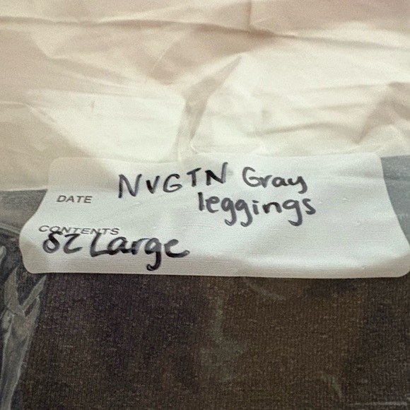 NVGTN gray leggings sz large - Picture 7 of 7